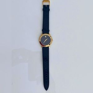 Movado Mens Swiss Saphire Crystal Gold Watch